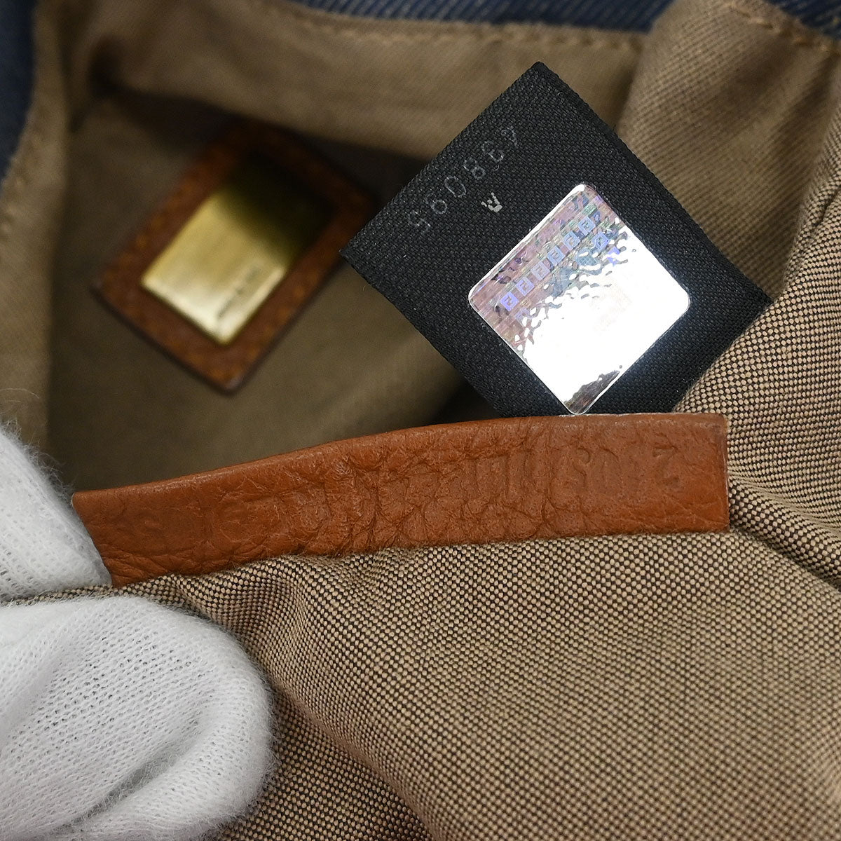 Fendi Blue Denim Handbag