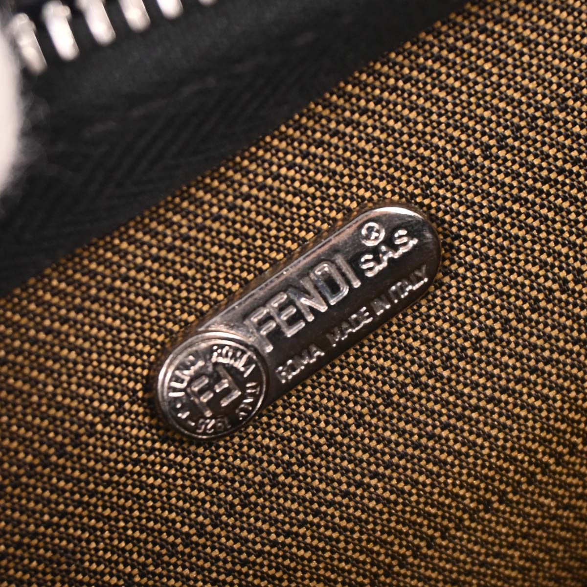 Fendi Black Leather Clutch Bag