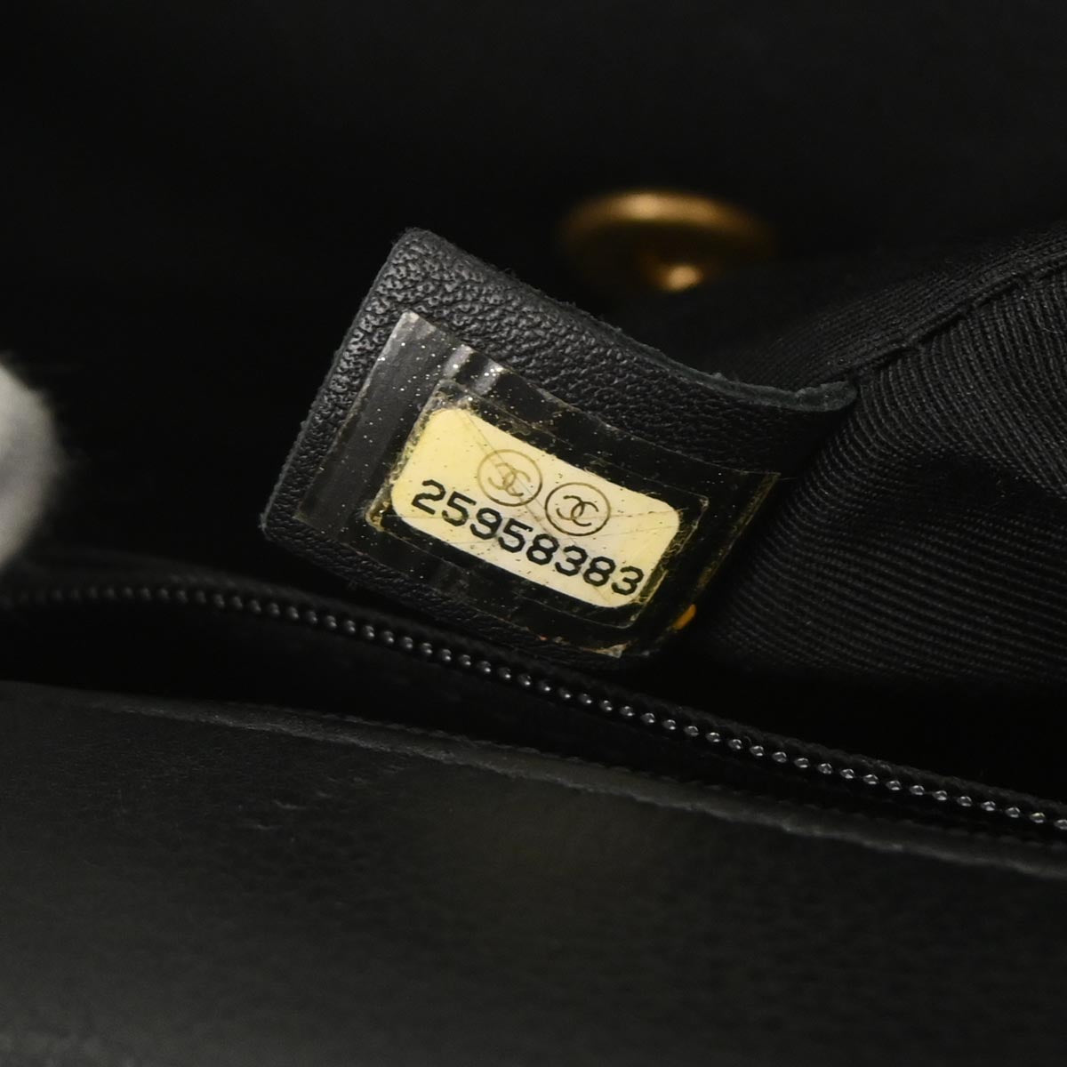 Chanel 2018 Black Calfskin Chevron Shoulder Bag