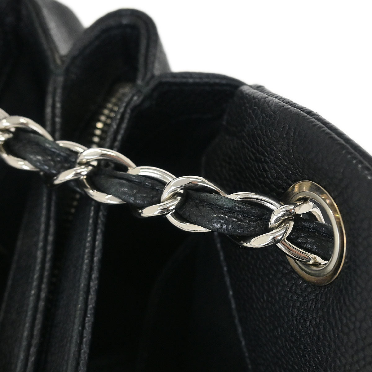 Chanel 2011 Black Calfskin Large Bowling Mademoiselle Handbag