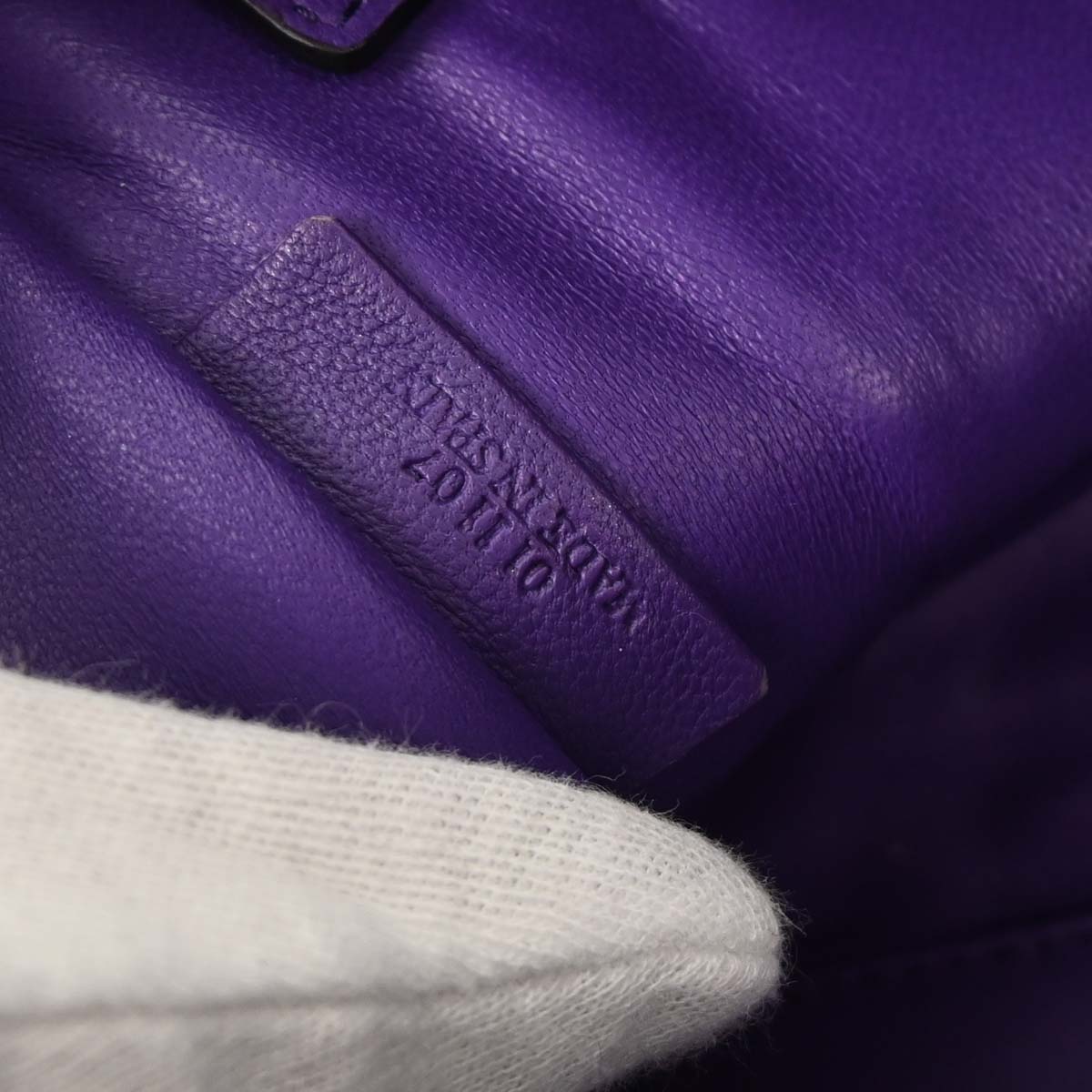 Loewe Purple Leather Amazona 28 Handbag