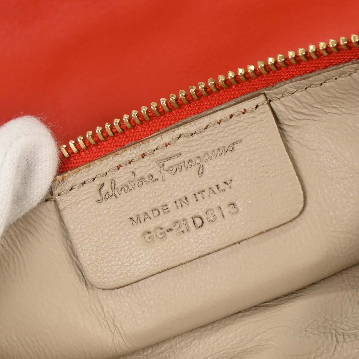Salvatore Ferragamo Red Leather Sookie Gancini Handbag