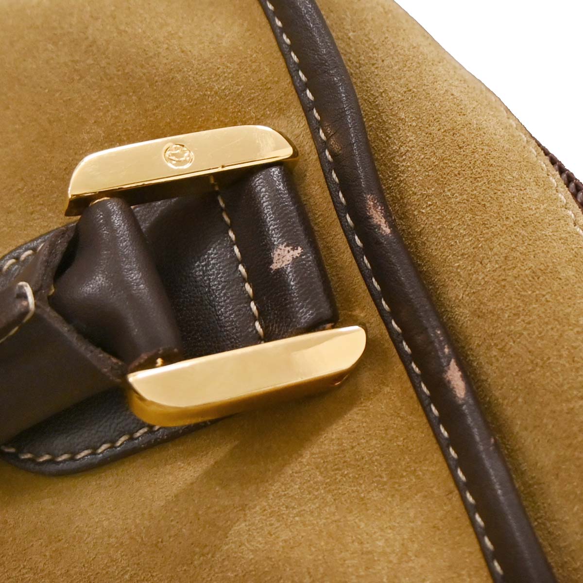 Loewe Beige Brown Suede Amazona 32 Handbag