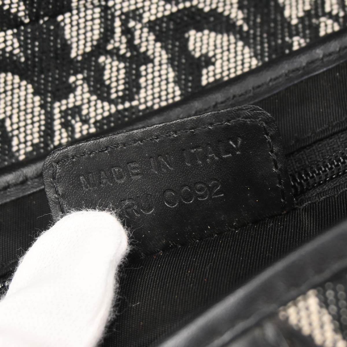 Christian Dior Black Trotter Saddle Handbag