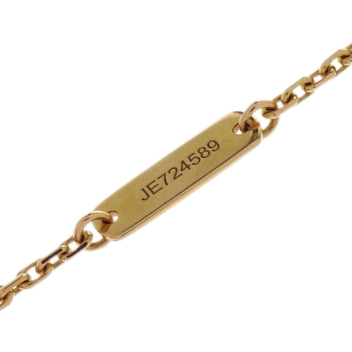 Van Cleef & Arpels Alhambra Pendant Necklace Onyx Diamond Au750