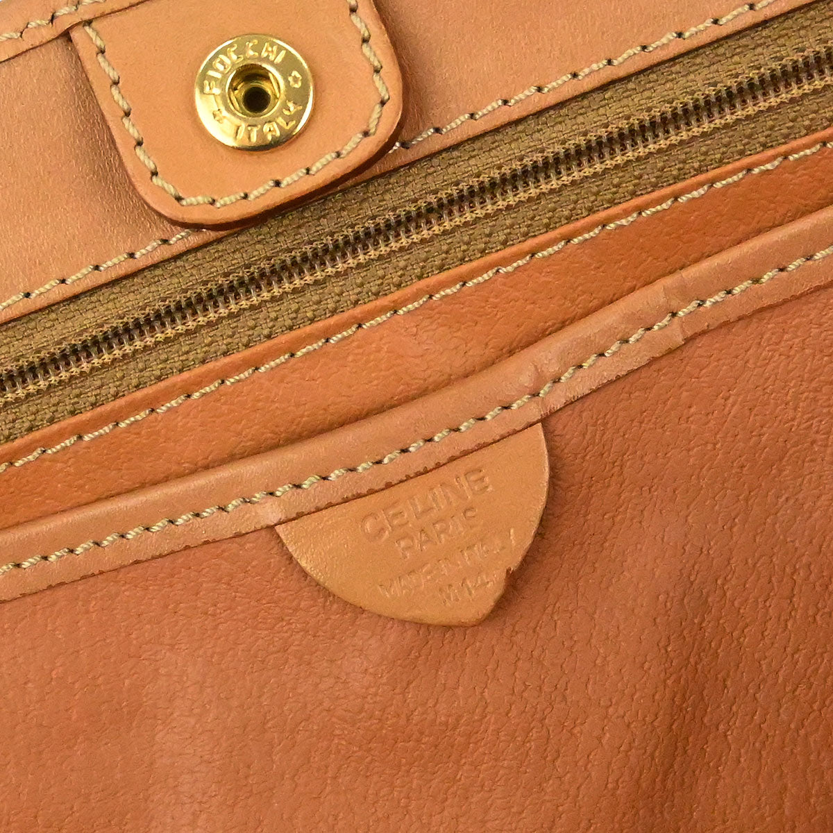 Celine Brown Macadam Tote Handbag