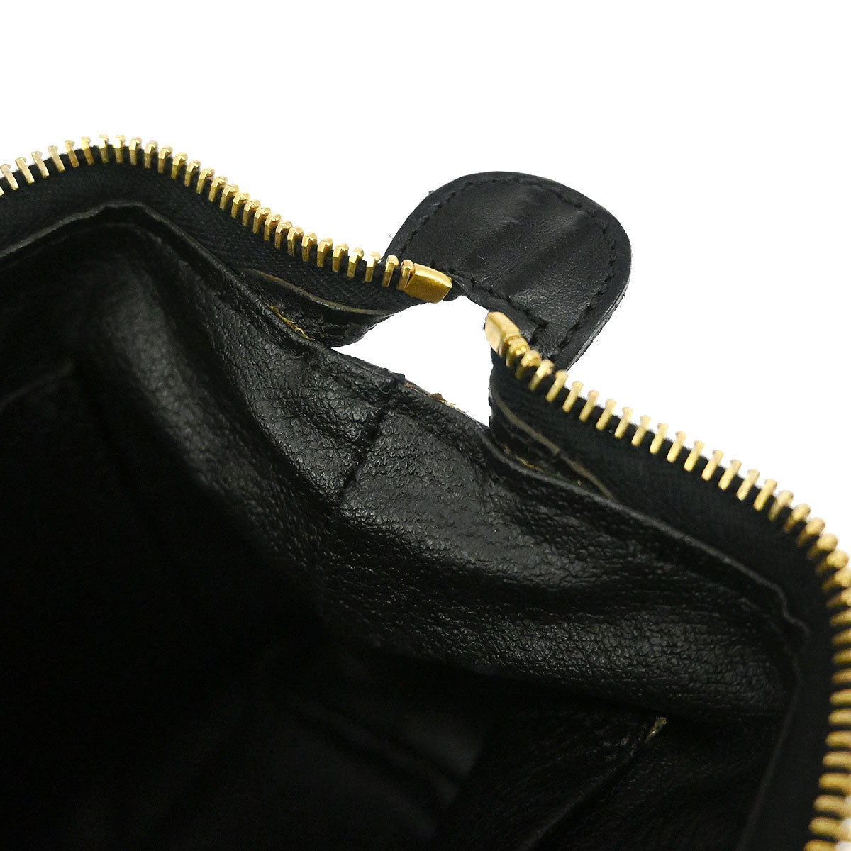 Celine Black PVC Macadam Pouch Bag