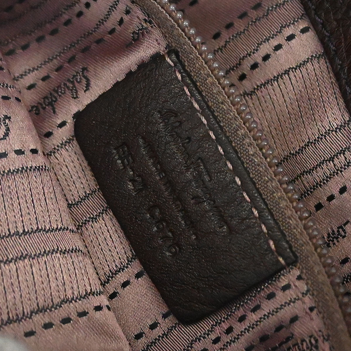 Salvatore Ferragamo Brown Gancini Handbag