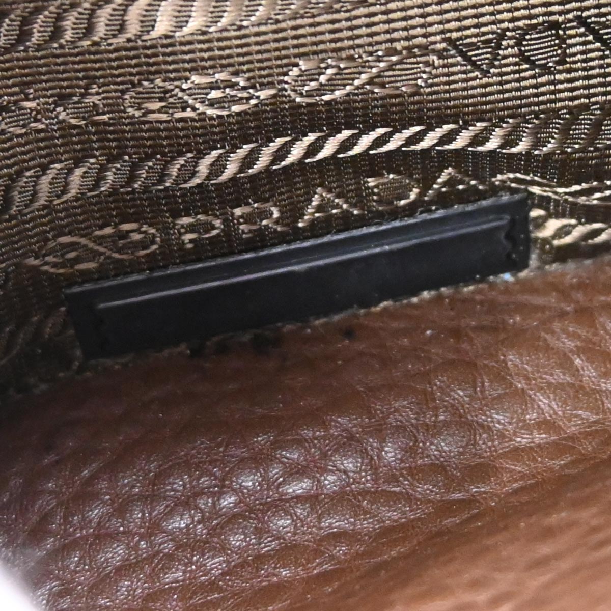 Prada Brown Leather Tote Handbag