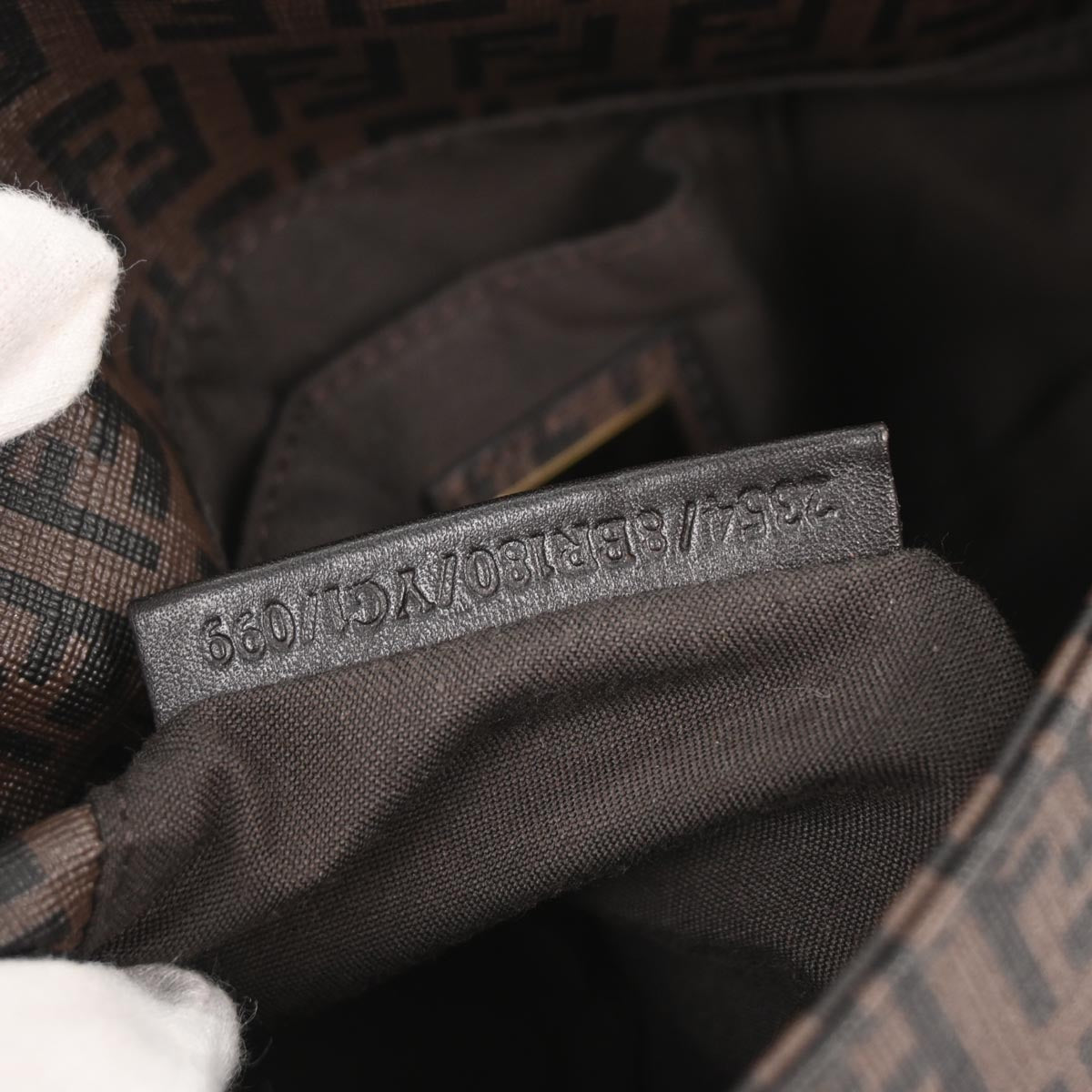 Fendi Brown PVC Zucchino Handbag