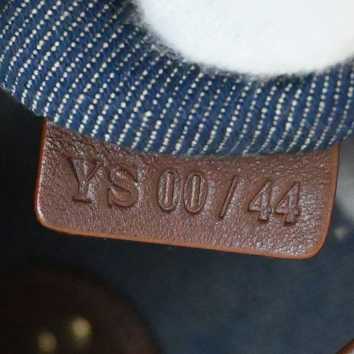 Celine Blue Denim Macadam Handbag