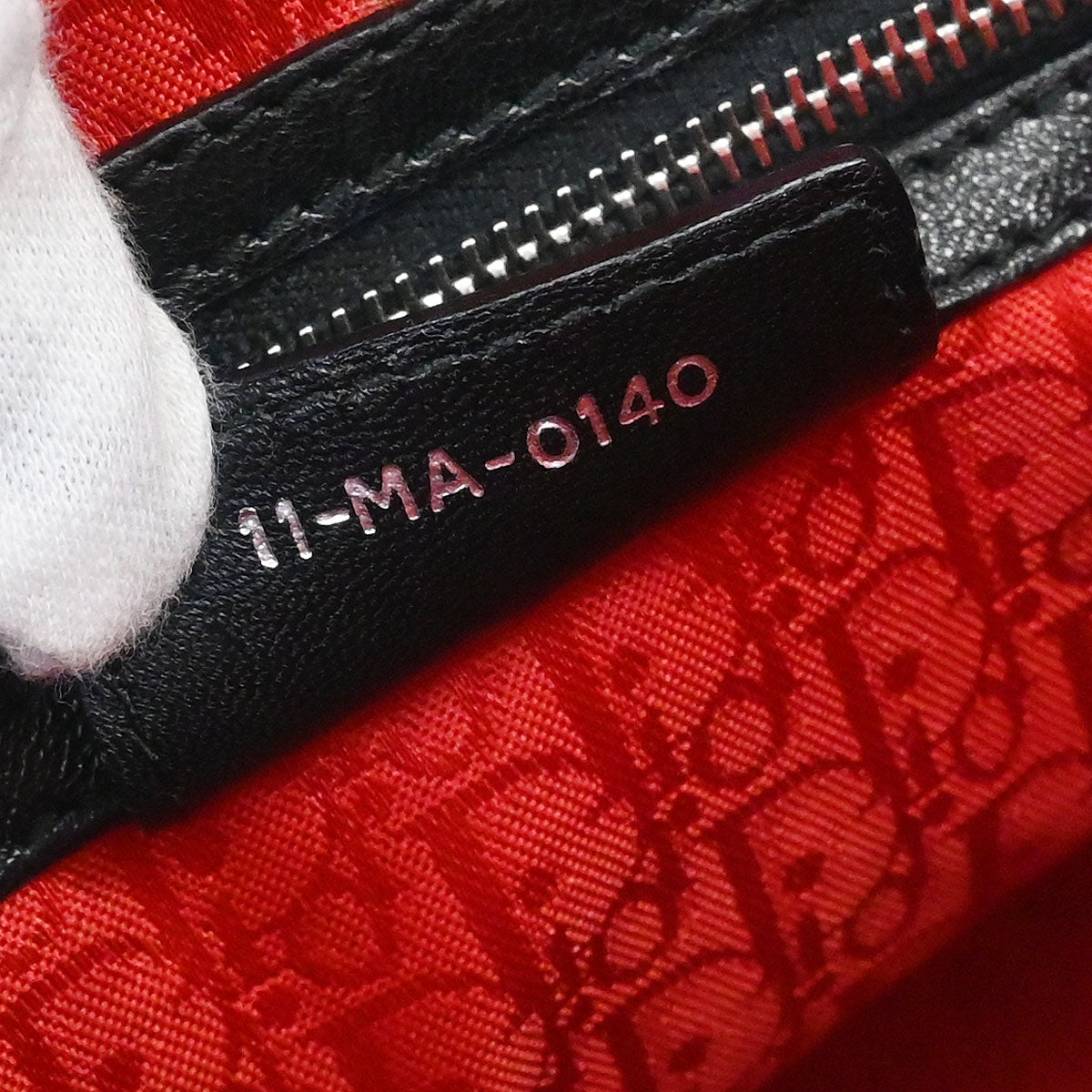 Christian Dior Black Lambskin Large Lady Dior Cannage 2way Shoulder Handbag