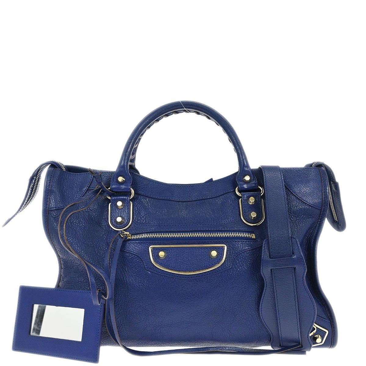 Balenciaga Blue Metallic Edge Classic City Handbag – AMORE Vintage