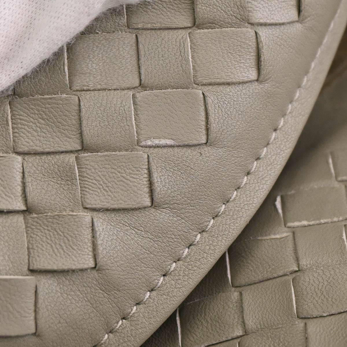 Bottega Veneta Gray Lambskin Intrecciato Tote Bag