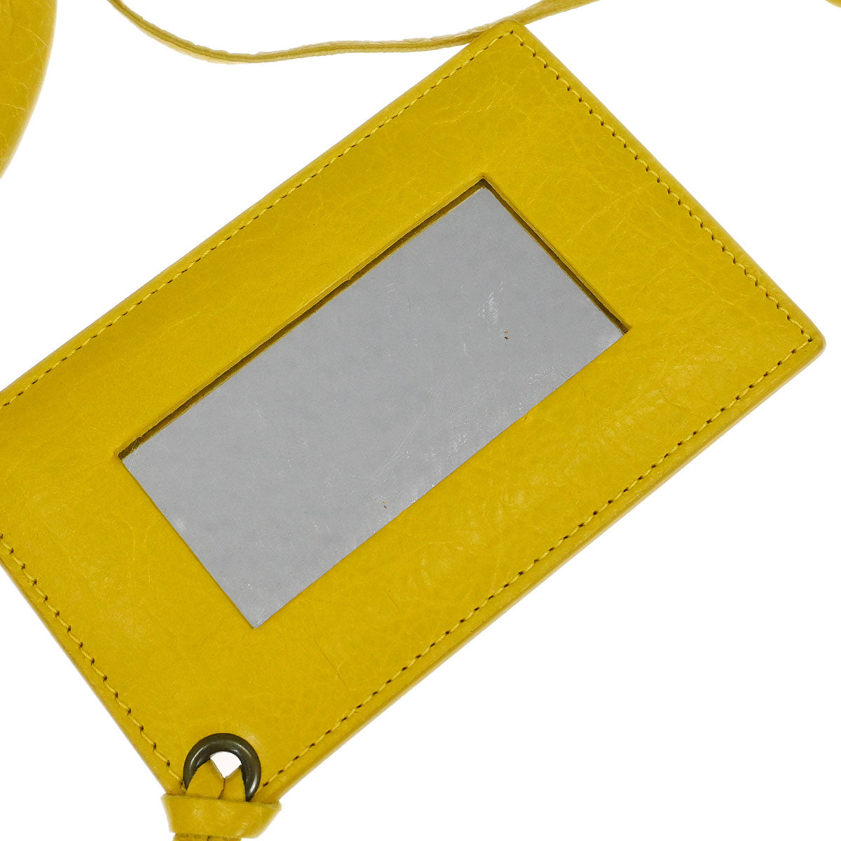 Balenciaga Yellow Lambskin Classic City 2way Shoulder Handbag