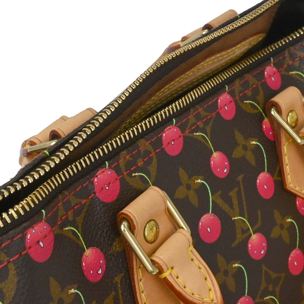 Louis Vuitton Monogram Cherry Speedy 25 Handbag M95009