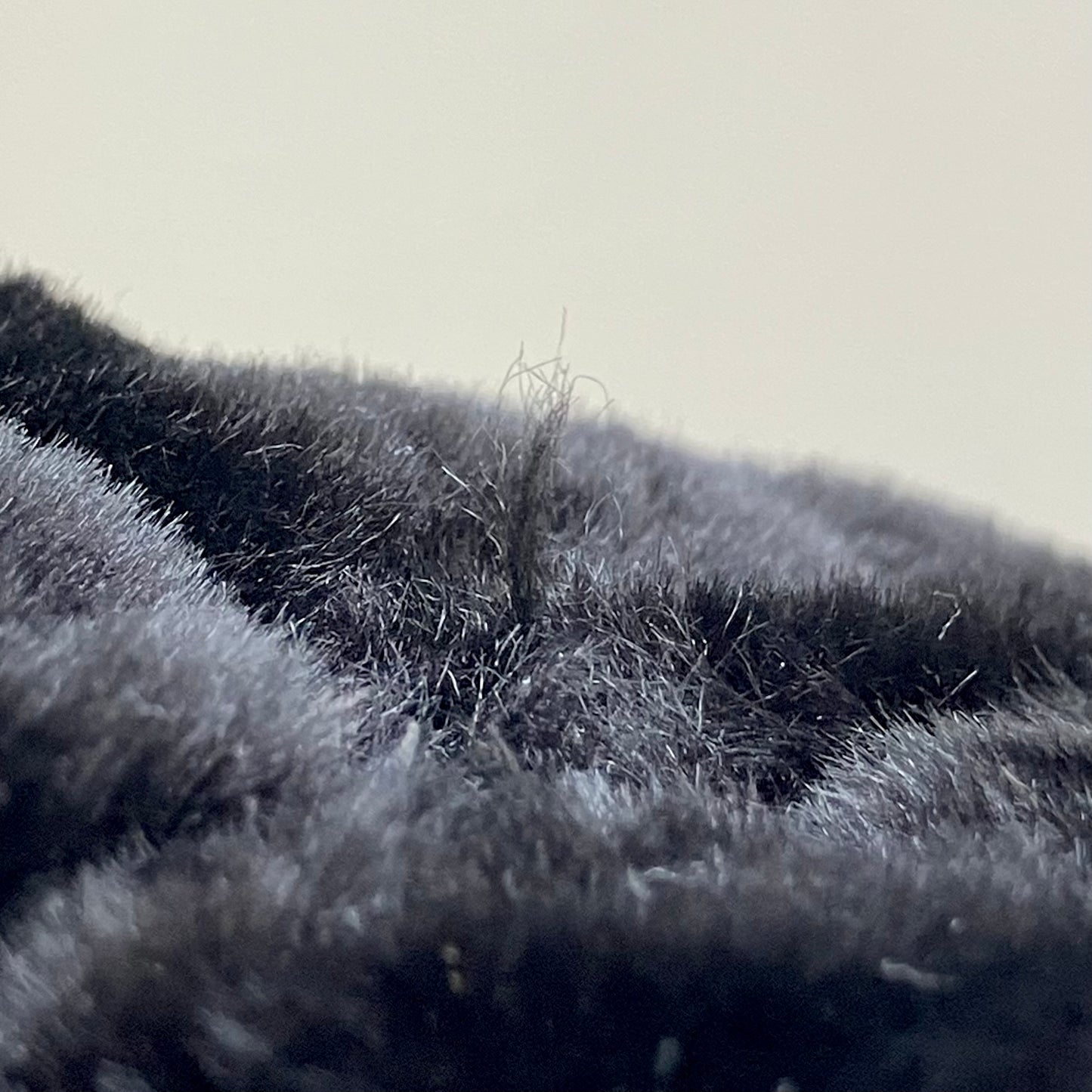 Fendi * Black Fur Nylon Zucca Tote Handbag