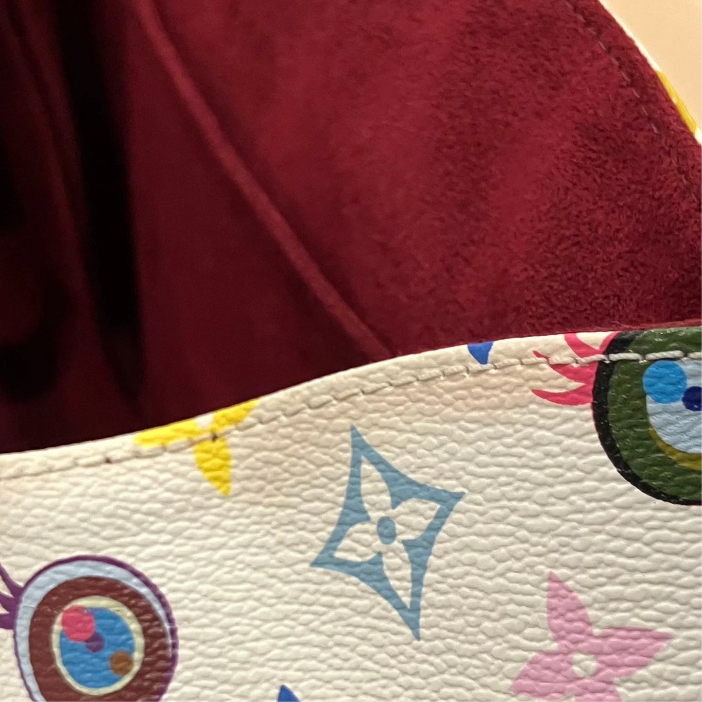 Louis Vuitton 2003 White Eye Love Monogram Sac Retro GM Handbag M92053