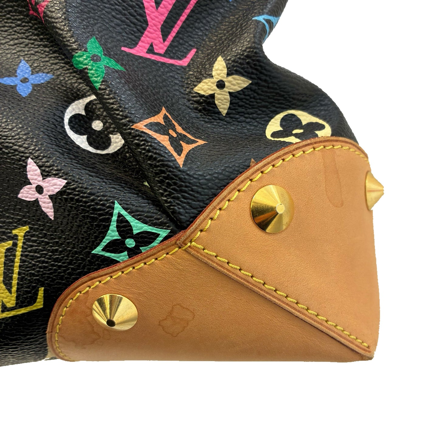 Louis Vuitton 2010 Black Multicolor Judy MM 2way Shoulder Handbag M40256