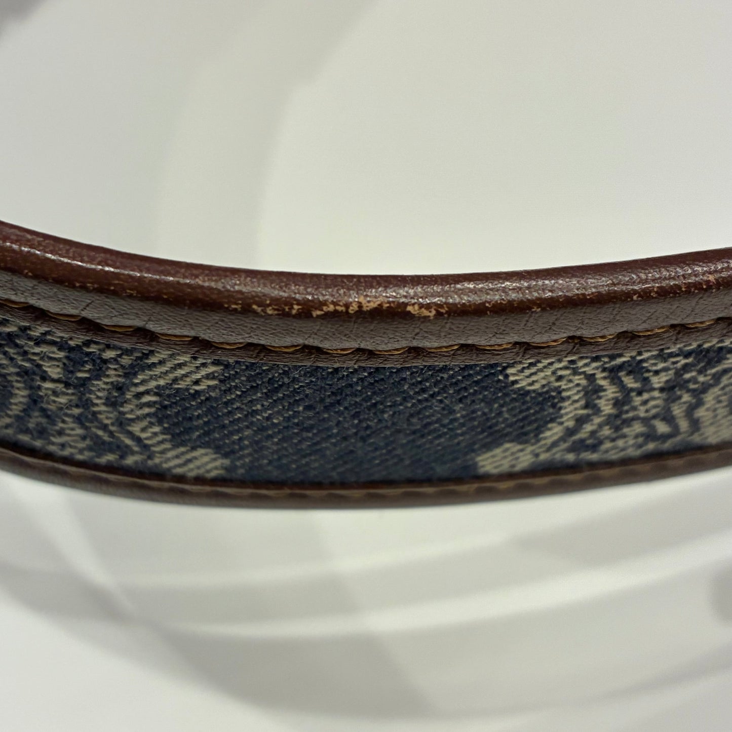 Celine Blue Denim Macadam Belt Bum Bag