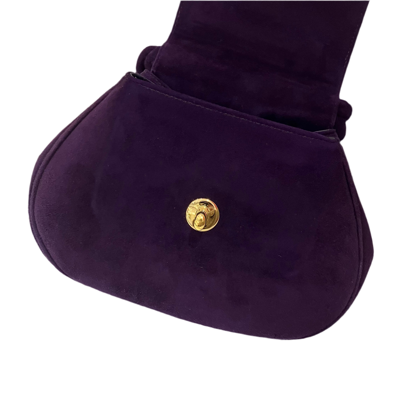 CHANEL * 1996-1997 Handbag Purple Suede