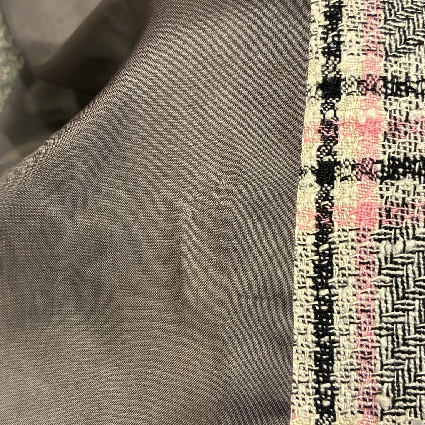 Celine Setup Suit Jacket Skirt Gray #40