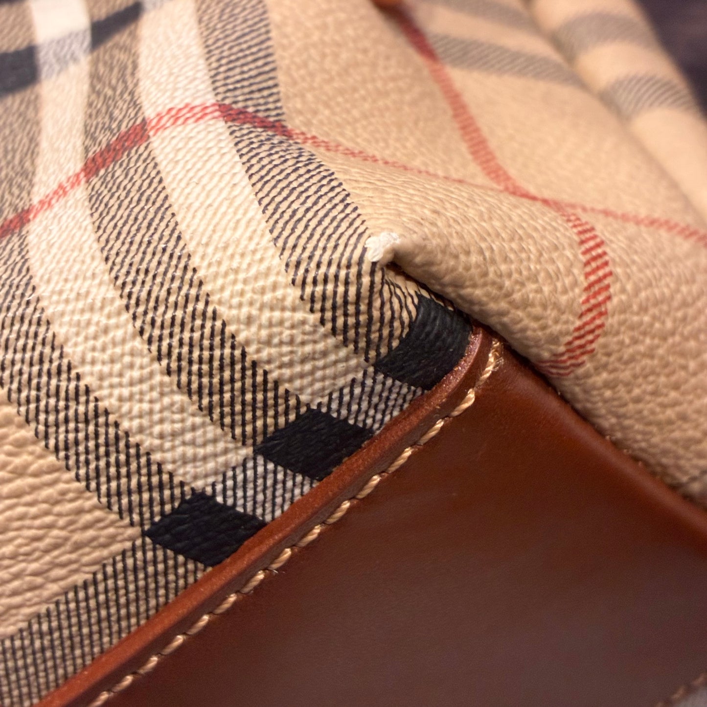 Burberry Beige House Check Tote Bag