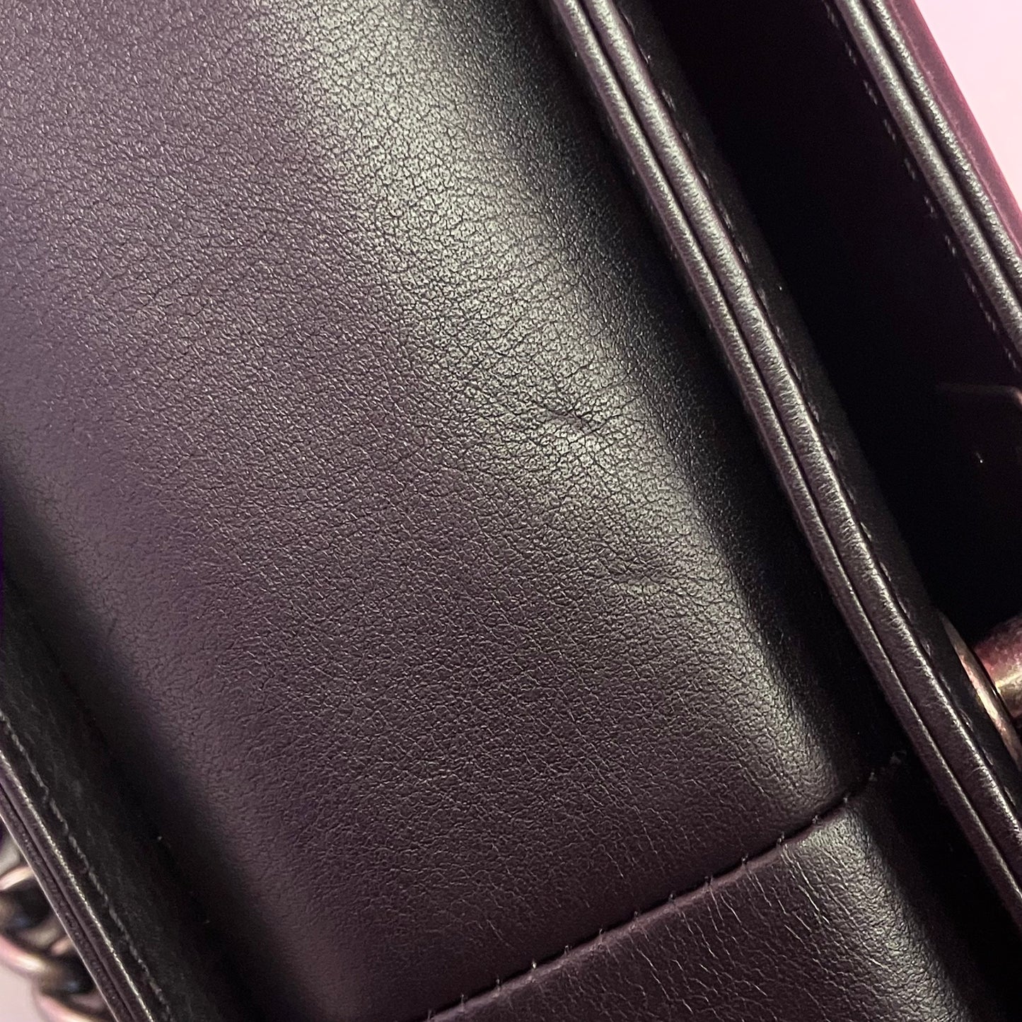 Boy Chanel 2018-2019 Black Bronze Lambskin Medium Shoulder Bag