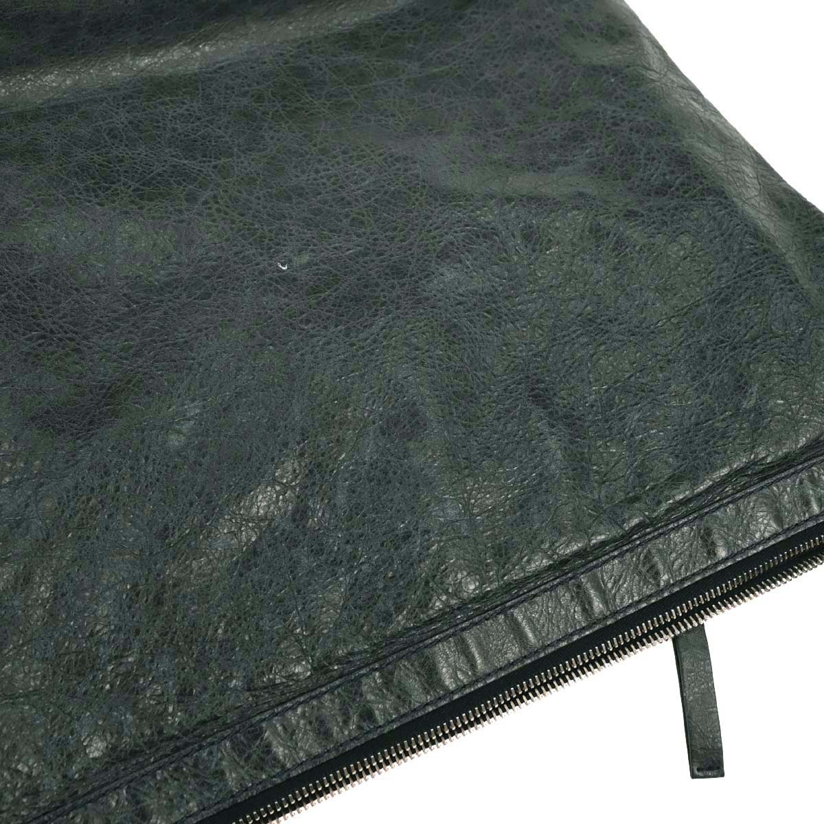 Balenciaga Dark Green The Day Shoulder Bag