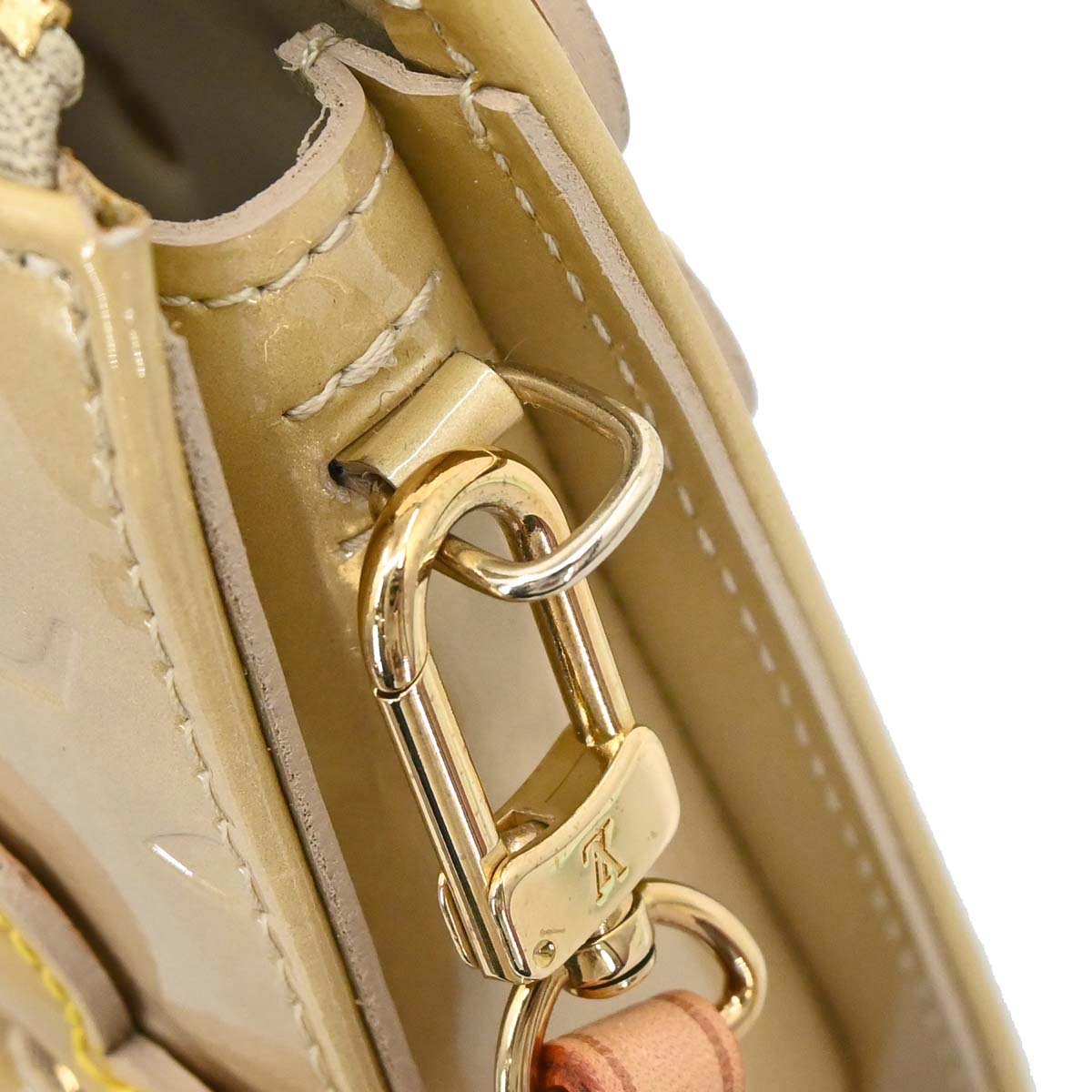 Louis Vuitton Beige Vernis Flower Lexington Handbag M92246