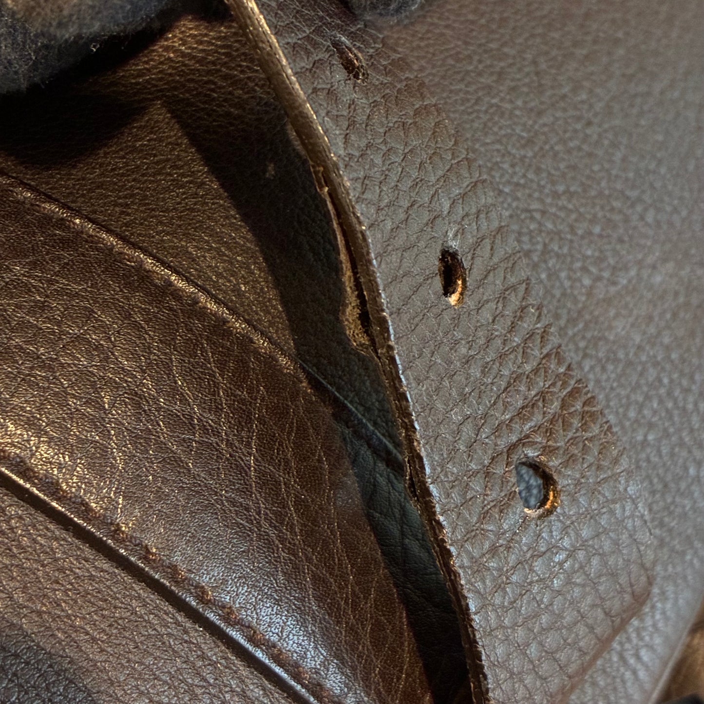 Prada Dark Brown Leather Handbag