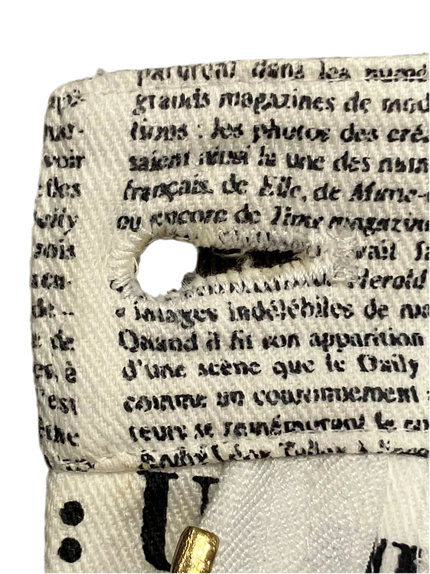 Christian Dior * Fall 2000 John Galliano Newspaper Pants #38