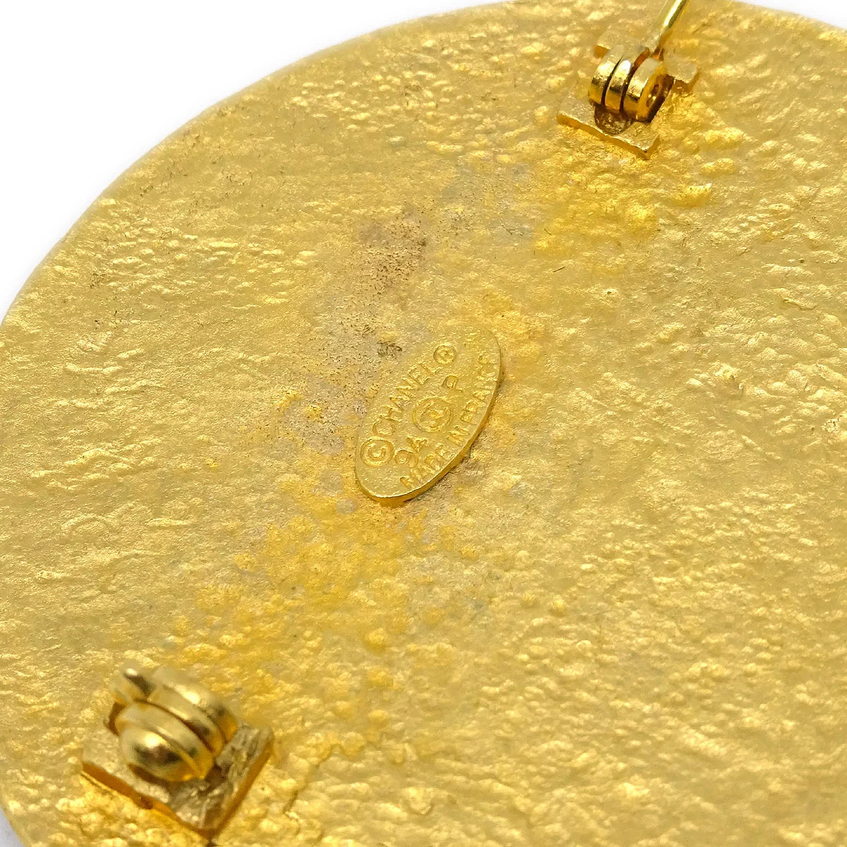 Chanel Medallion Brooch Pin Gold 94P