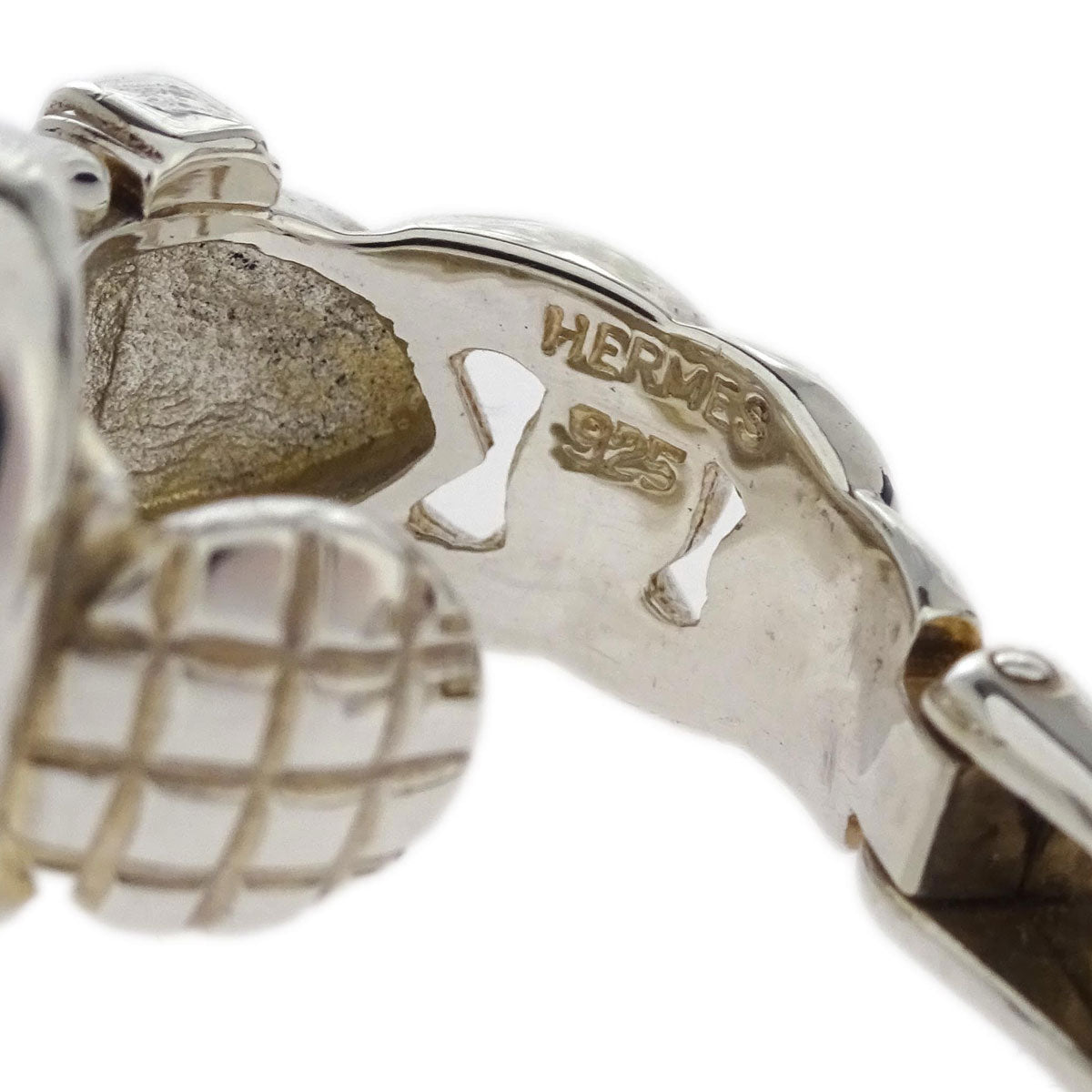 Hermes Boucle Sellier Earrings Clip-On SV925