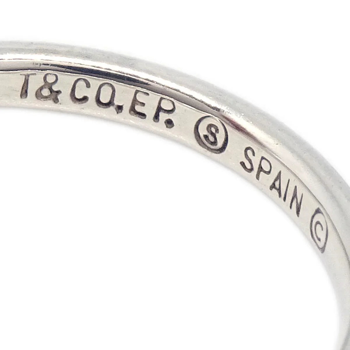 Tiffany & Co. Curved Band Ring SV925 #52 #12
