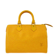 Louis Vuitton 1996 Yellow Epi Speedy 25 Handbag M43019