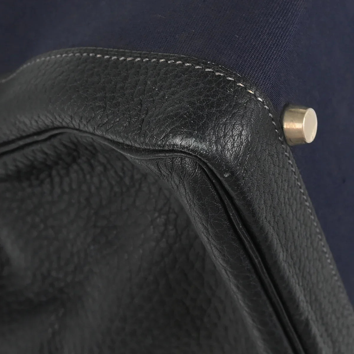 Hermes Toile Officier Taurillon Clemence Kelly 50 Retourne 2way Shoulder Handbag 2002