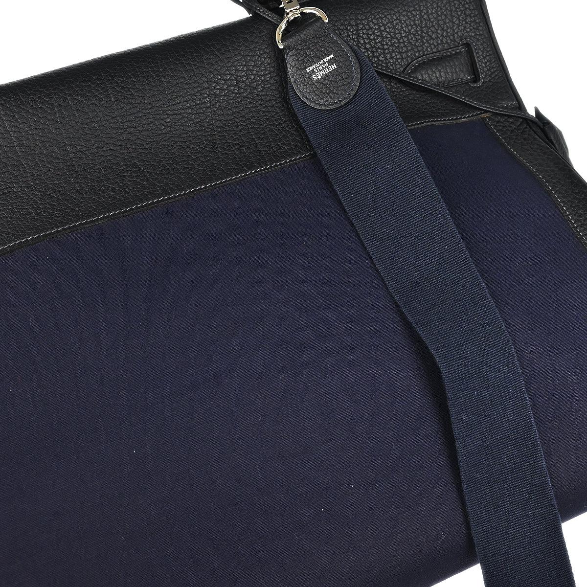 Hermes Toile Officier Taurillon Clemence Kelly 50 Retourne 2way Shoulder Handbag 2002