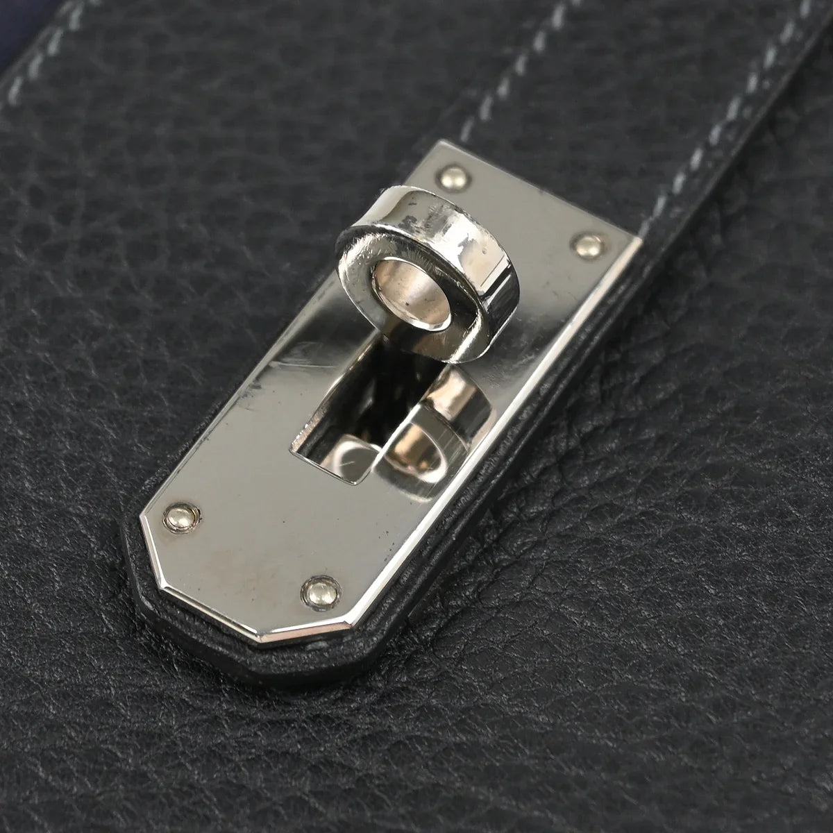 Hermes Toile Officier Taurillon Clemence Kelly 50 Retourne 2way Shoulder Handbag 2002