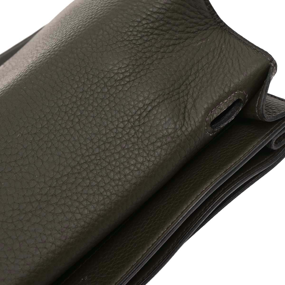Hermes Taurillon Clemence Sac a Depeches DPLG Business Handbag