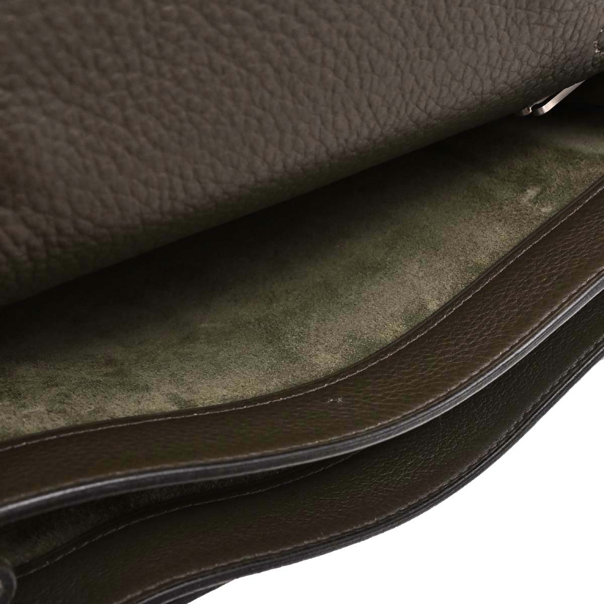 Hermes Taurillon Clemence Sac a Depeches DPLG Business Handbag