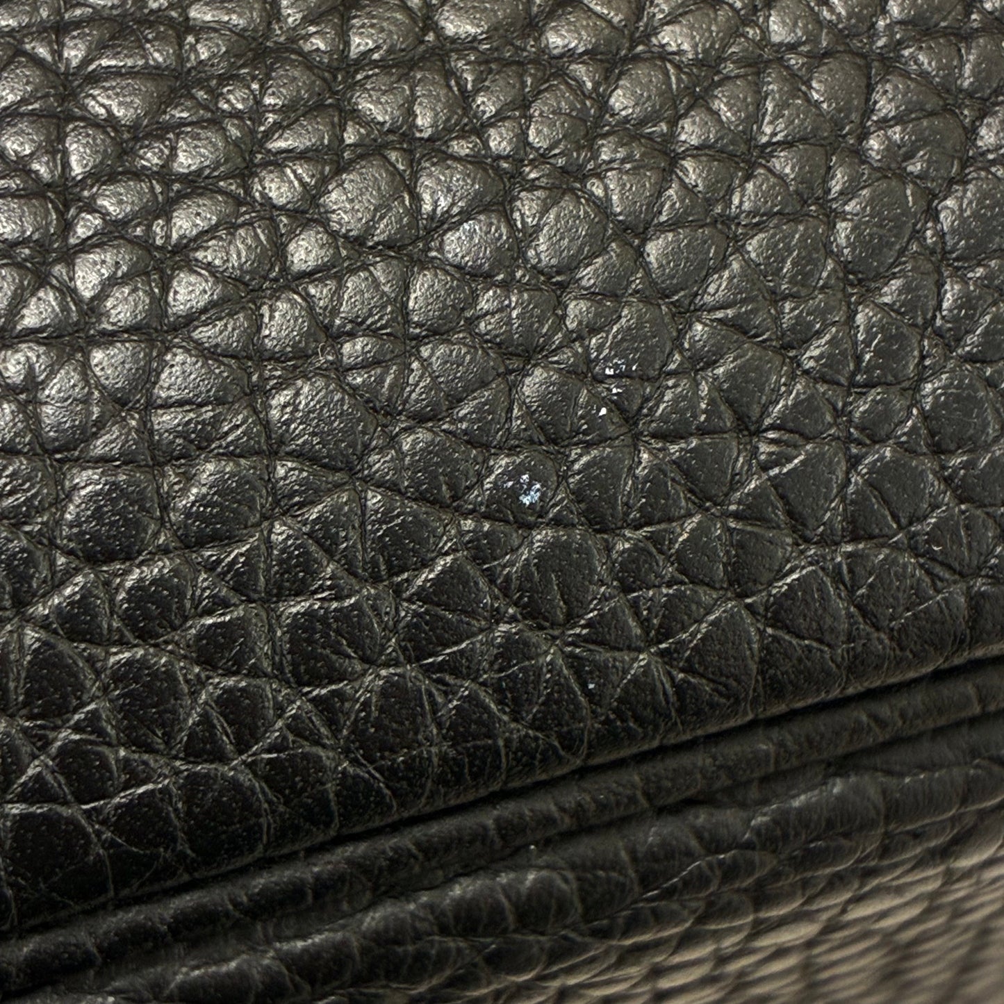 Hermes 2015 Black Taurillon Clemence Birkin 30 Handbag