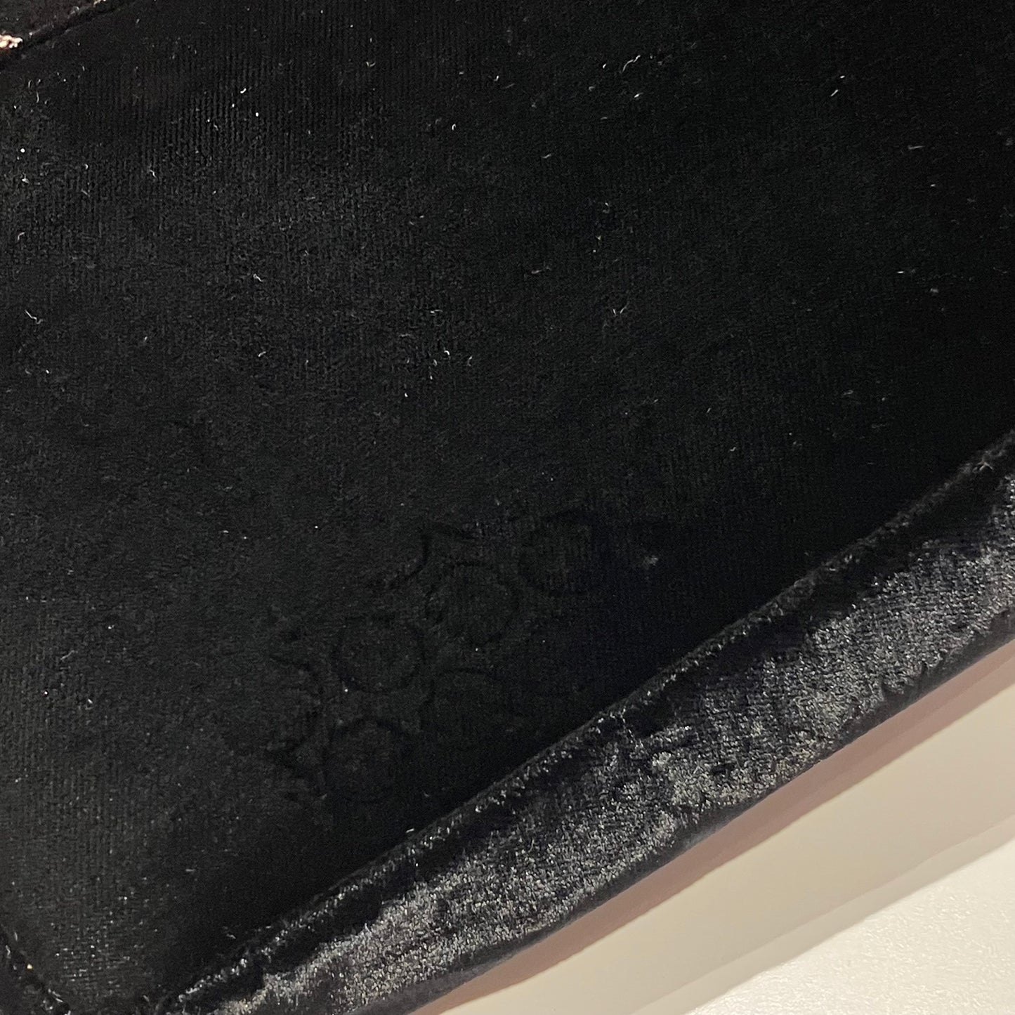 Chanel 2004-2005 Black Velvet East West Handbag