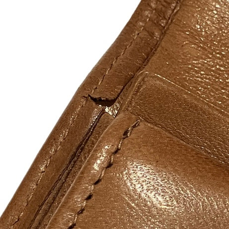 Chanel 1994-1996 Brown Lambskin Bicolore Wallet
