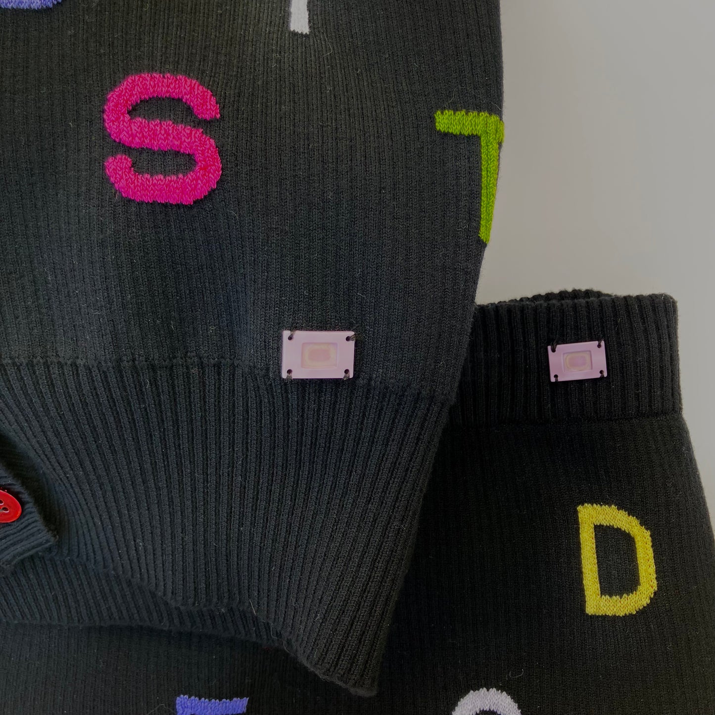 Chanel 2001 Setup Suit Cardigan Skirt Black #38
