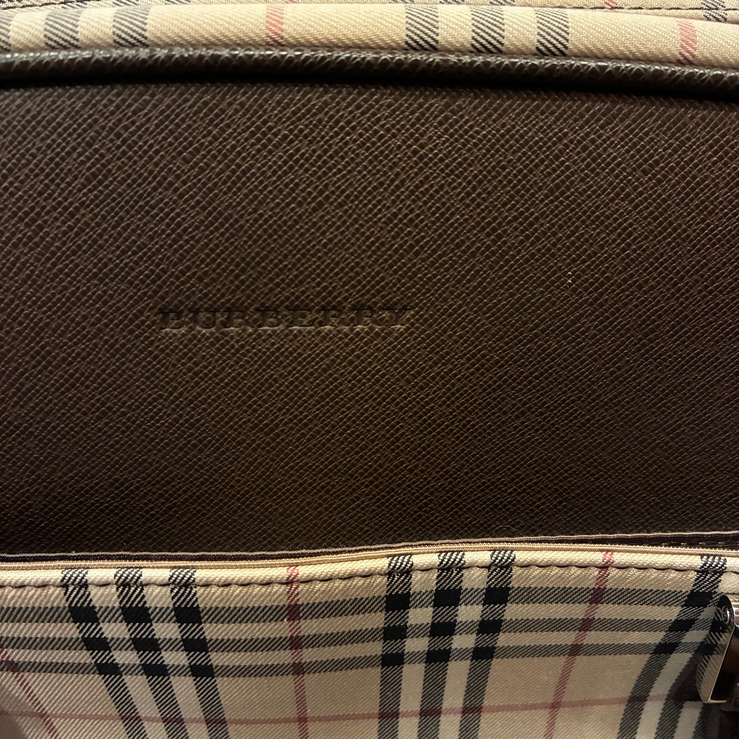 Burberry Beige Burberry Check 2way Shoulder Handbag