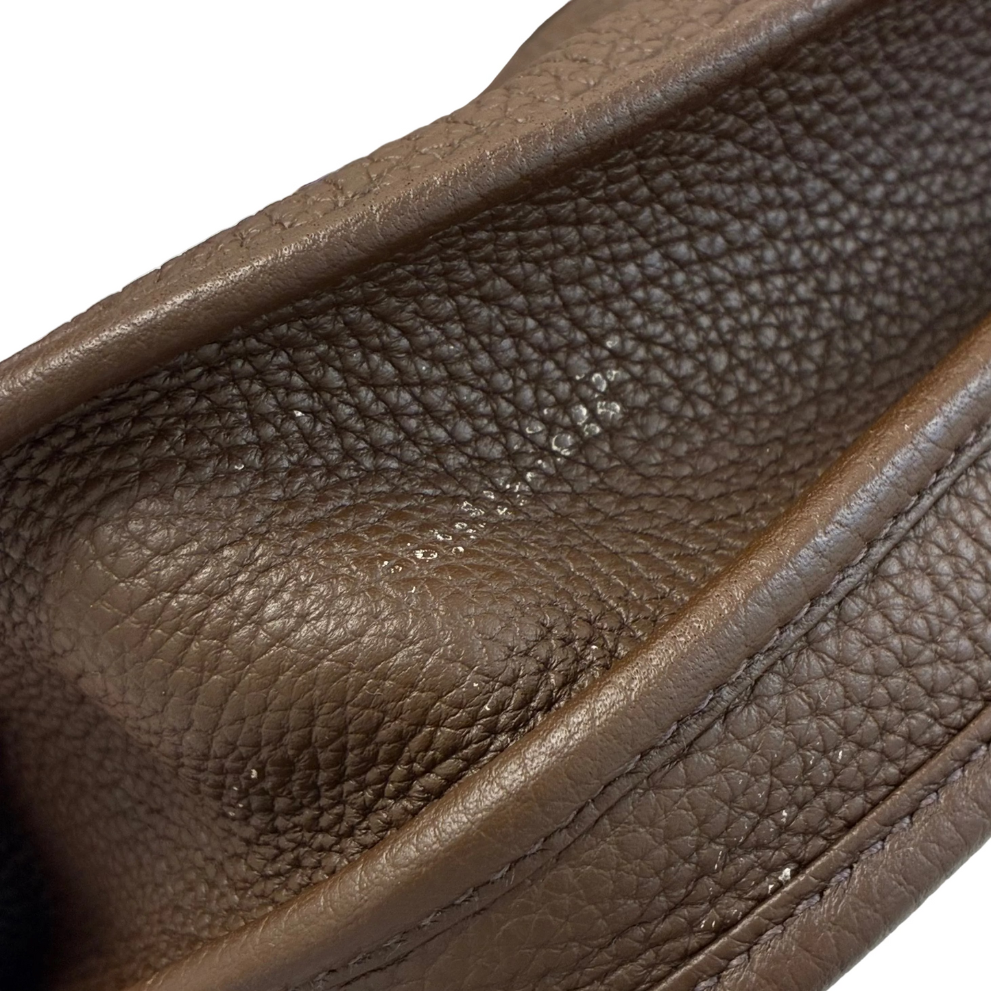 Hermes Chocolat Togo Evelyne 3 29 PM Shoulder Bag