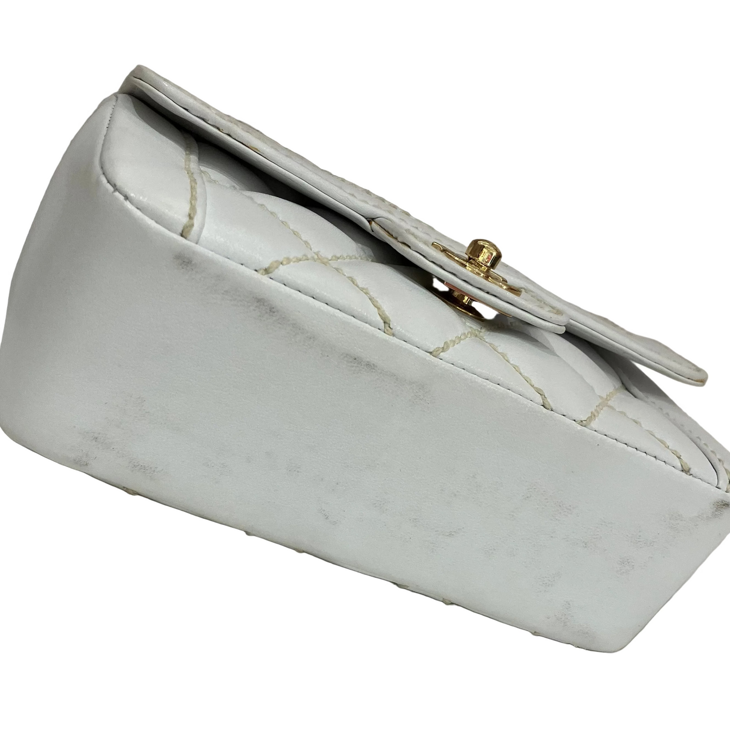 Chanel 2004-2005 * Wild Stitch Handbag White Calfskin