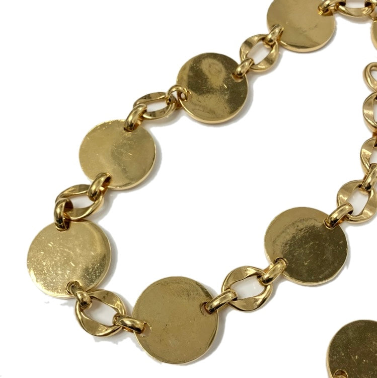 Chanel Chain Belt Icon Medallion Gold Small Good