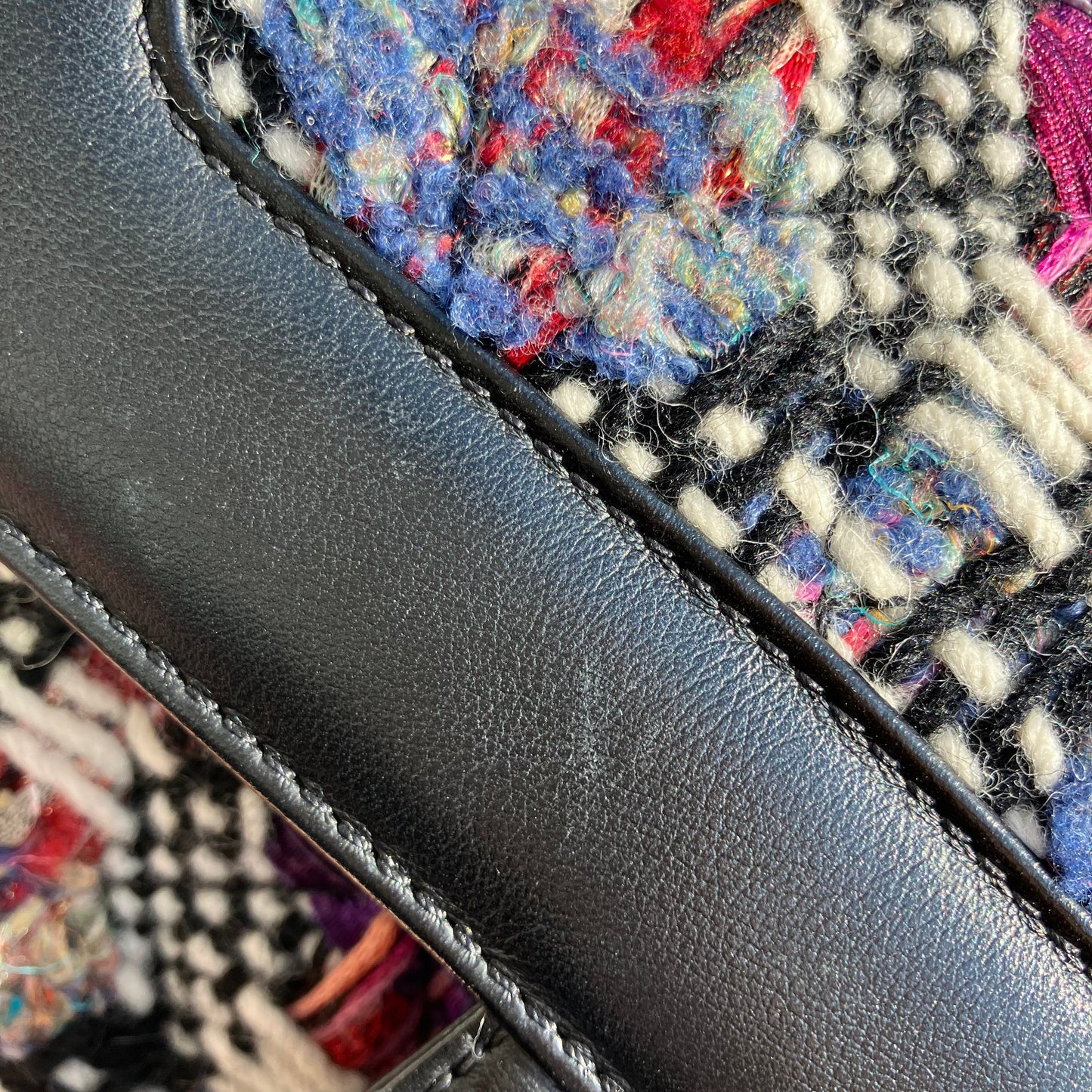 Chanel Black Tweed Lambskin Coco Corset Flap Bag Shoulder Bag